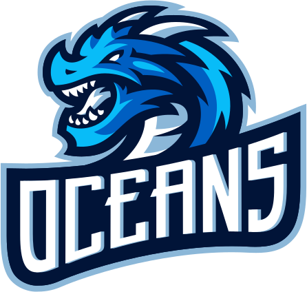 The 2019 Oceans dragon logo.